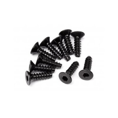 HPI TP. Flat Head Screw M3x10mm (Hex Socket/10pcs)