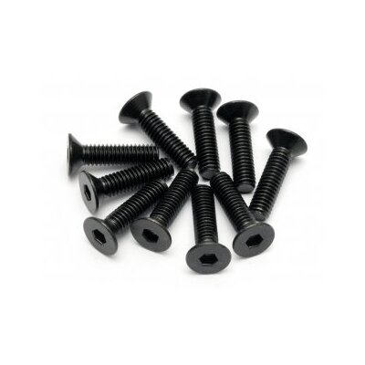 HPI Flat Head Screw M4x15mm (Hex Socket/10pcs)