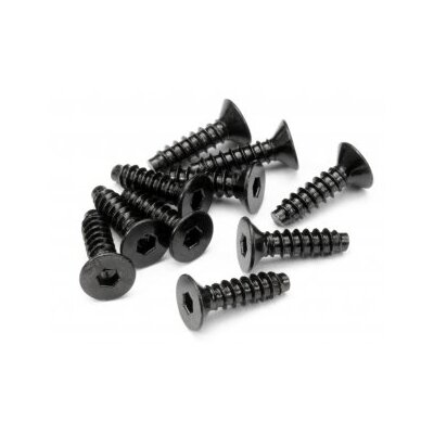 HPI TP. Flat Head Screw M4x15mm (Hex Socket/10pcs)