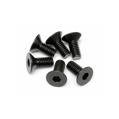 HPI Flat Head Screw M6x14mm (Hex Socket/6pcs)