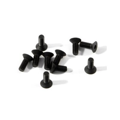 HPI Flat Head Screw M3x8mm (Hex Socket/10pcs)