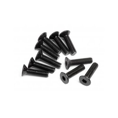 HPI Flat Head Screw M3x12mm (Hex Socket/10pcs)