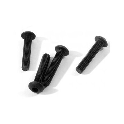 HPI Button Head Screw M3x15mm (Hex Socket/4pcs)