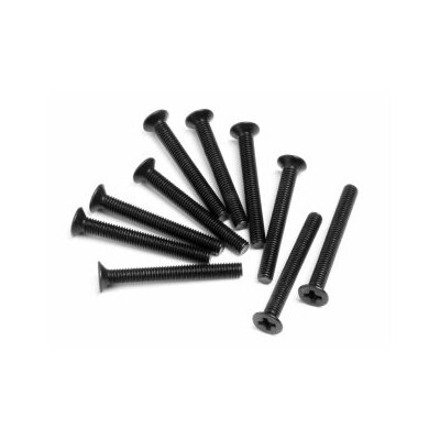 HPI Flat Head Screw M3x26mm (10pcs)