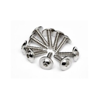 HPI TP. Flanged Screw M2.6x10mm (Hex Socket/10pcs)