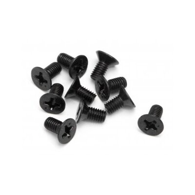 HPI Flat Head Screw M3x6mm (10pcs)