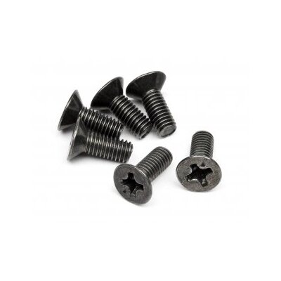 HPI Flat Head Screw M3x8mm (6pcs)