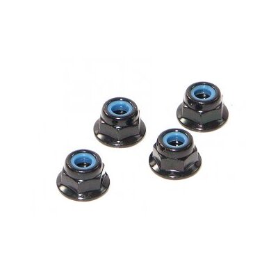HPI Flanged Lock Nut M4 (4pcs)