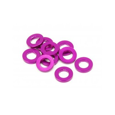HPI Aluminium Washer 3x6x1.0mm (Purple/10pcs)