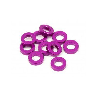 HPI Aluminium Washer 3x6x1.5mm (Purple/10pcs)