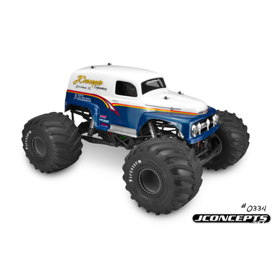 1951 Ford Panel truck "Grandma" - (Fits - Axial SMT10 - 7" width & 11" wheelbase)