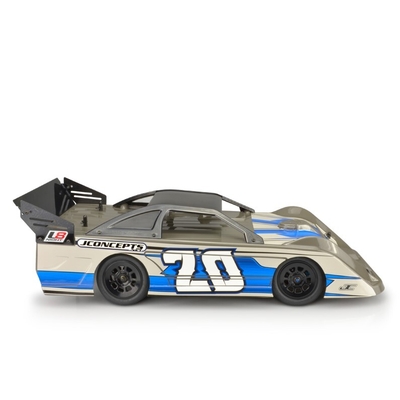 L8D - "decked" 10.25" wide 1/10th Late Model body w/ rear super spoiler