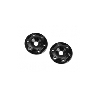 Finnisher - 1/8th buggy / truck - screw-in type aluminum wing button - black