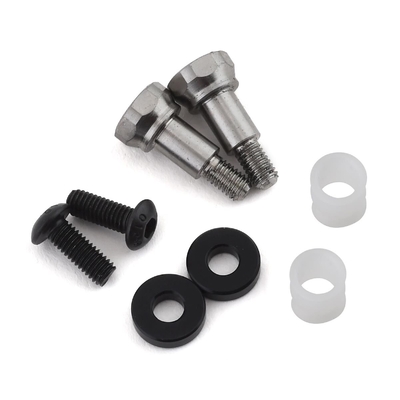 JConcepts B6/B6D/B74 Fin Long Titanium Shock Standoffs w/Bushing (Front/Rear)