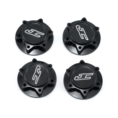 JConcepts - Fin, 1/8th serrated light-weight wheel nut (fine thread) - closed end - black