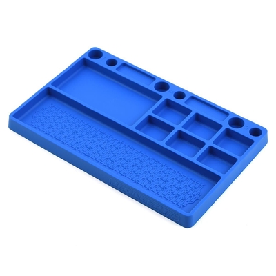 JConcepts parts tray, rubber material - blue