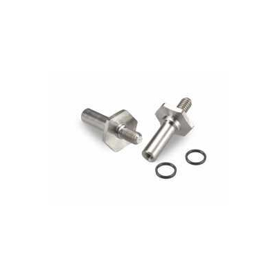 B6 | B6D | B6.1 Titanium front axle set w/ 1mm adjustment spacer