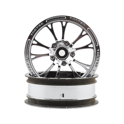 JConcepts Tactic Street Eliminator 2.2" Front Drag Racing Wheels (2) (Chrome)