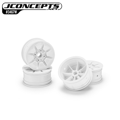 JConcepts Pioneer - RC10T 2.2" Narrow Front Wheel White