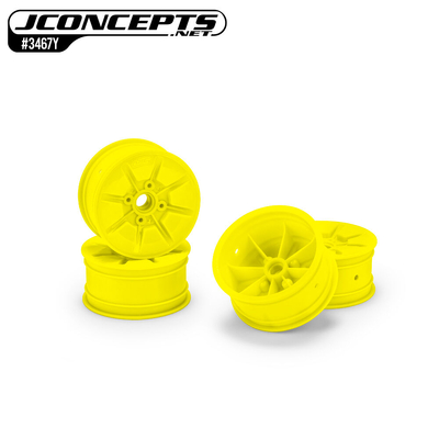 JConcepts Pioneer - RC10T 2.2" Narrow Front Wheel Yellow