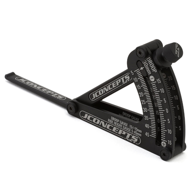 JConcepts - floating ride-height gauge - Fits, 1/10th and 1/8th vehicles, black