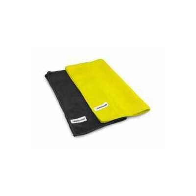 Dirt Racing Products - microfiber towel - black / yellow, (2pc)