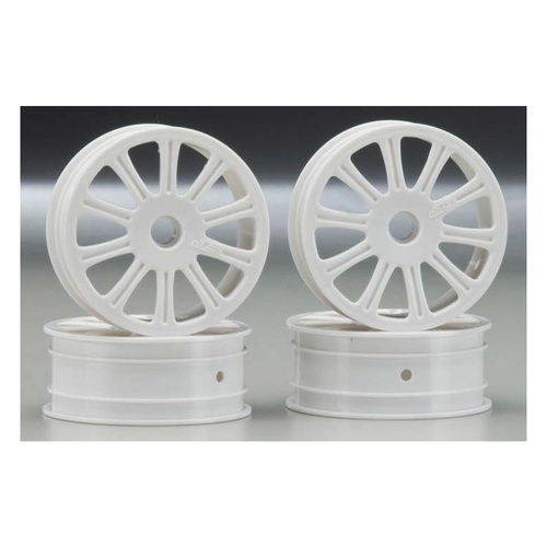 JCONCEPTS RULUX RC10B4 FRONT WHEEL WHITE - JCP3305