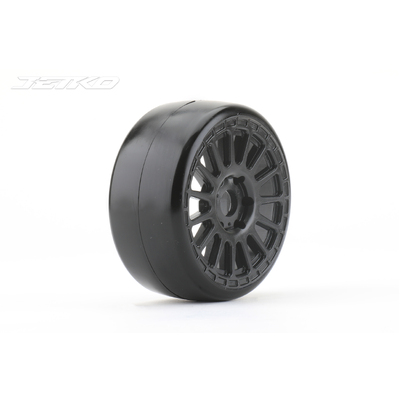 JKO1101RBUSGB | Jetko 1/8 GT BUSTER Tyres (Radial Rim/Black/Ultra Soft/Belted) (2pcs)