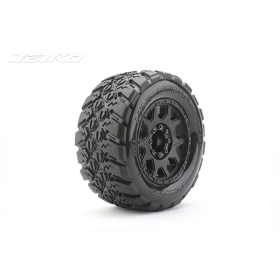 JKO1802CBMSGBB1 | Jetko 1/8 MT 3.8 EX-KING COBRA Tyres (Claw Rim/Black/Medium Soft/Belted/17mm 0 o/s)