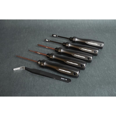 Mini-Z Mini Car Tool Set (6pcs) (Alum Tri Handle)