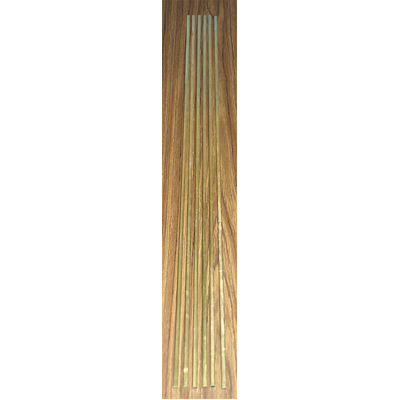 K&S 155F SQUARE BRASS (36IN LENGTHS) 1/4IN (1 PIECE PER BAG X 6 BAGS)
