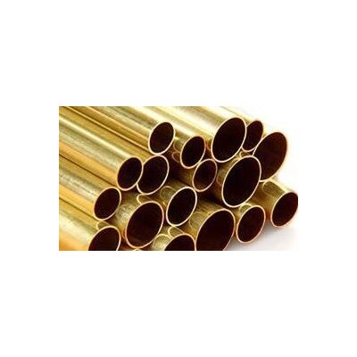 K&S 3927-1 ROUND BRASS TUBE .45MM WALL (1 METER) 9MM OD (EACH)