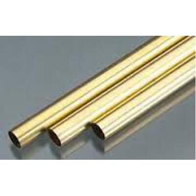K&S 3934 THIN WALL BRASS TUBE .225MM WALL (1 METER) 3MM OD (EACH)