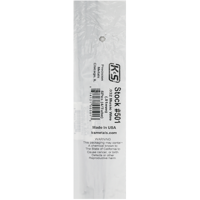 K&S 501-1 MUSIC WIRE (36IN LENGTHS) .032IN  (4 pieces )