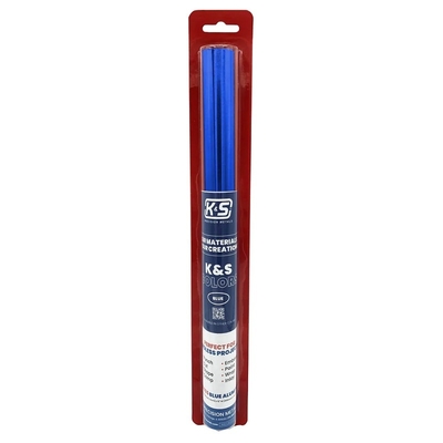 K&S 6035 Blue Aluminum Foil .004" Thick (36 Ga) x 12" Wide x 24" Long (1 Roll)