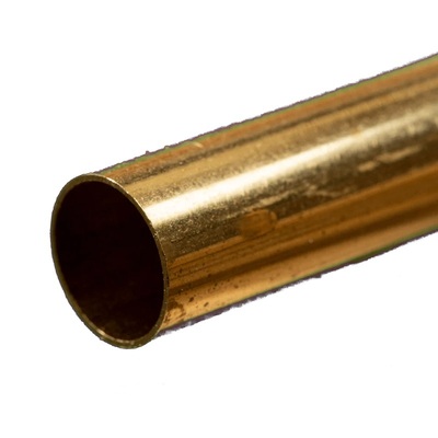 K&S 8137 ROUND BRASS TUBE .014 WALL (12IN LENGTHS) 7/16IN (1 TUBE PER CARD)