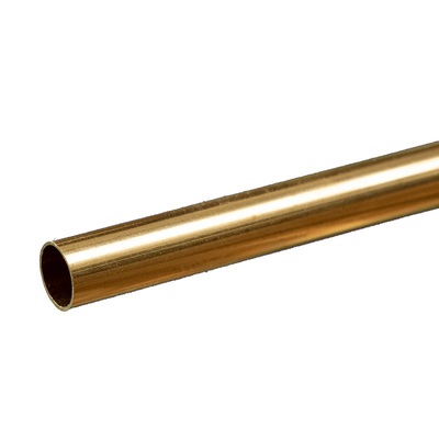 K&S 8138 ROUND BRASS TUBE .014 WALL (12IN LENGTHS) 15/32IN(1 TUBE PER CARD)