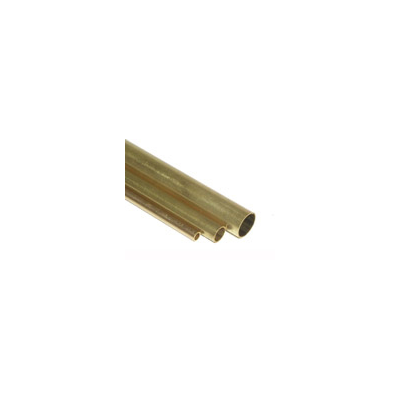 K&S 9850 SQUARE BRASS TUBE  (300MM LENGTHS) 2MMX2MM X .45MM WALL (2 PIECES)