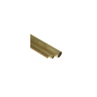 K&S 9853 SQUARE BRASS TUBE  (300MM LENGTHS) 5MMX5MM X .45MM WALL (2 PIECES)