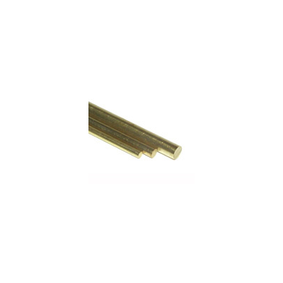 K&S 9865 ROUND BRASS ROD  (300MM LENGTHS) 3MM DIAMETER (3 PIECES)