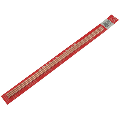 K&S 9872 ROUND COPPER TUBE  (300MM LENGTHS) 4MM OD X .36MM WALL (3 PIECES)