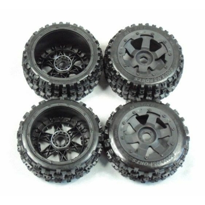 Baja 5B Front & Rear Knobby Wheel Set (4)