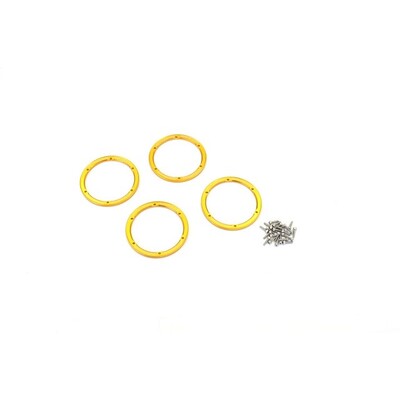 Kyosho Aluminium Wheel Cover (Gold/4pcs/Sand Master)