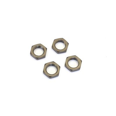 Kyosho Wheel Nut (Gunmetal/4pcs)