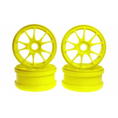 Kyosho Wheel Ten-Spoke (Fluorescent Yellow/4pcs)