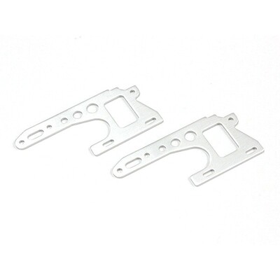 Kyosho Front Side Plate (Silver/2pcs) (Optima 2016)