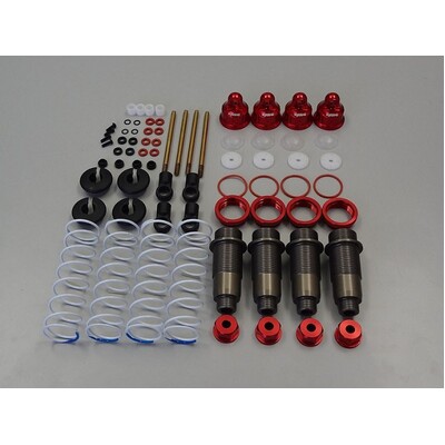 Kyosho Aluminium Shock Set (Red/4pcs/Scorpion XXL)
