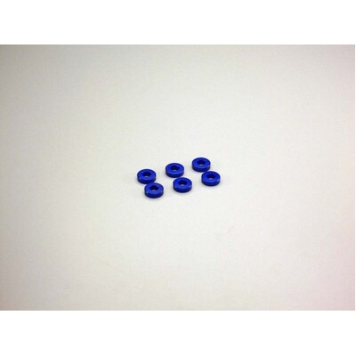 Kyosho Aluminium Collar (3x7x2mm/Blue/6pcs)