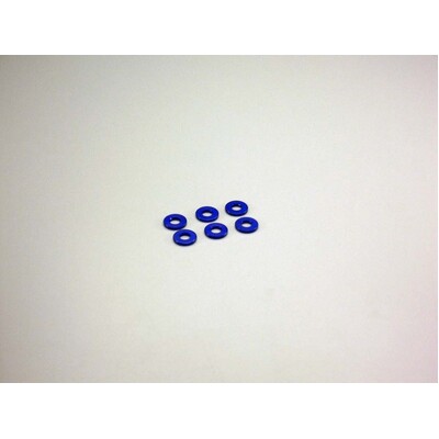 Kyosho Aluminium Collar (3x7x1mm/Blue/6pcs)