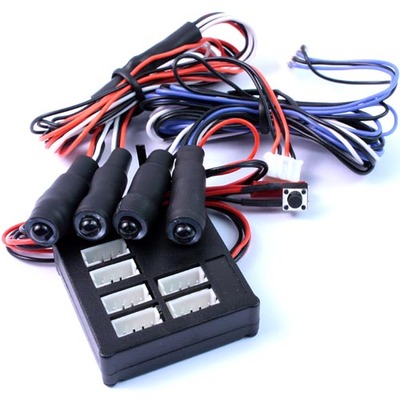 Yeah Racing Angeleye LED Light Set - Red/Blue